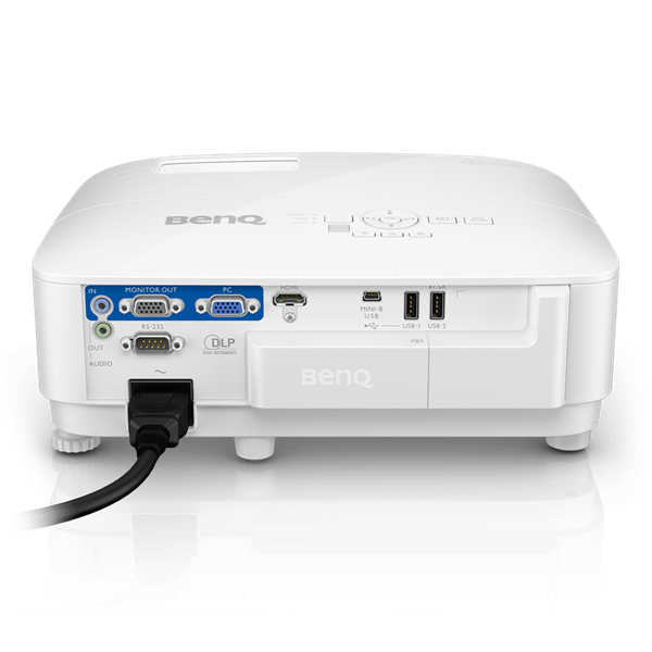 BenQ Projector EW600 DLP, 1280x800 WXGA, 3600 AL SMART, 1.1X, TR 1.55~1.7, HDMIx1, VGA, USBx2, wireless projection, 5G WiFi/BT, (USB dongle WDR02U inc) Android, 16GB/2GB, White