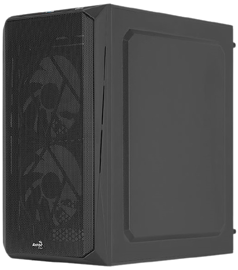 Aerocool Cs-107-A-BK-v2 (mATX, без БП, Window, USB3.0 x1, USB2.0 x1, 12cm FRGB fans x3)