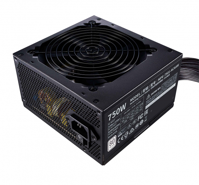 Cooler Master MWE White, 750W, ATX, 120mm, 6xSATA, 4xPCI-E(6+2), APFC, 80+ Standard