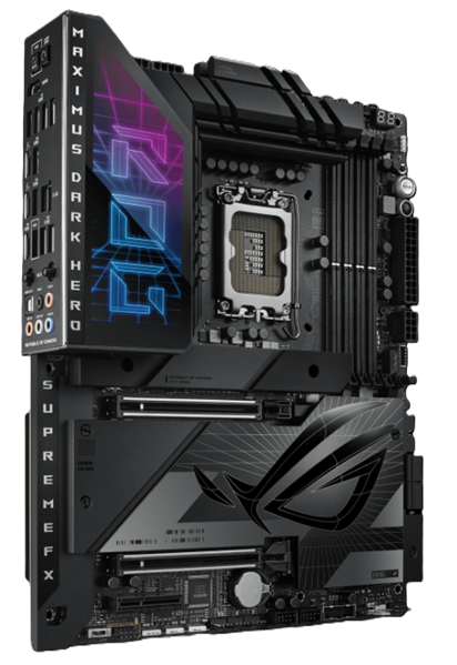 ASUS ROG MAXIMUS Z790 DARK HERO, LGA1700, Z790, 4*DDR5, 4*SATA, 5*M.2, 9*USB 3.2, 2*USB4, Type-C, 2*PCIx16, 1*PCIx4, HDMI, ATX; 90MB1F90-M0EAY0