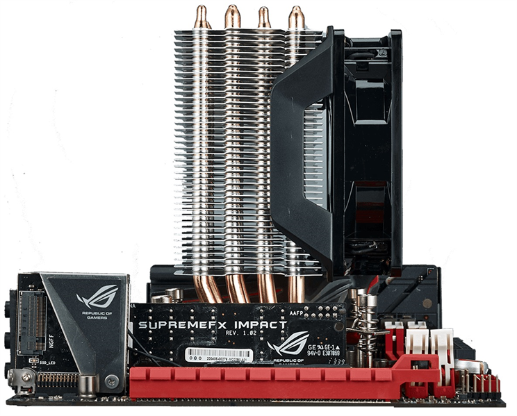 Cooler Master Hyper H410R, 600-2000 RPM, 100W, 4-pin, Red LED fan, Full Socket Support