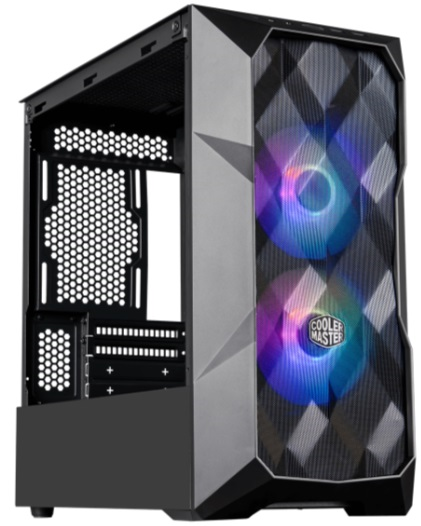 Cooler Master MasterCase TD300 Mesh, USB3.0x2, 2x120ARGBFans, Black, mATX, w/o PSU