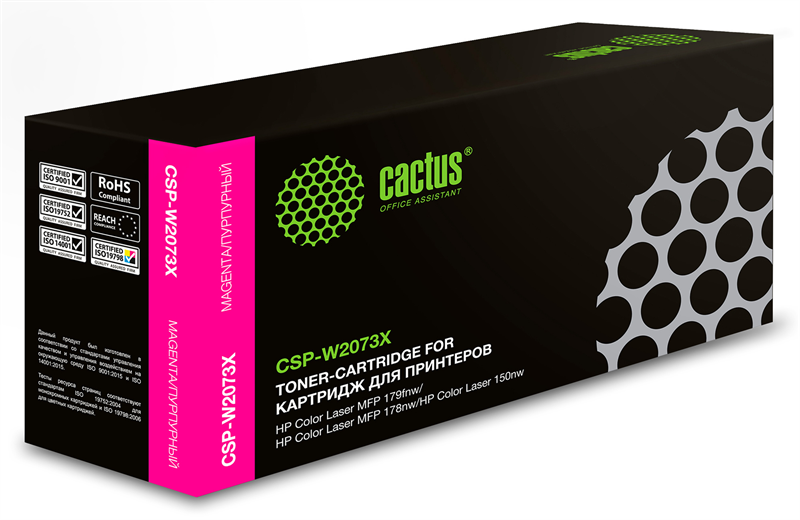 Cactus CSP-W2073X 117X пурпурный (1300стр.) для HP Color Laser 150a/150nw/178nw MFP/179fnw MFP
