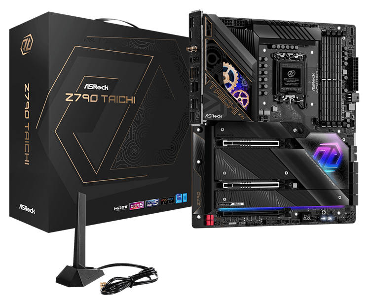 ASROCK Z790 TAICHI, LGA1700, Z790, 4*DDR5, 8*SATA, 6*M.2, 12*USB 3.2, 6*USB 2.0, Type-C, 2*PCIx16, 1*PCIx1, 1*M.2 (Key E), EATX