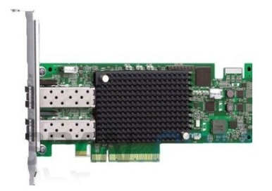 Broadcom Emulex LPe16002B-M6 Gen 5 (16GFC), 2-port, 16Gb/s, PCIe Gen3, LP + FH, transivers included