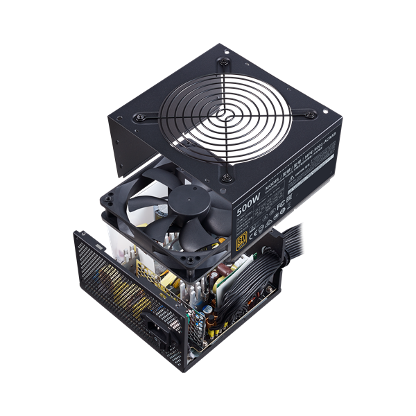 Cooler Master MWE Bronze, 500W, ATX, 120mm, 4xSATA, 2xPCI-E(6+2), APFC, 80+ Bronze