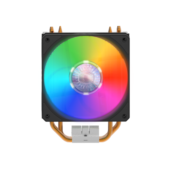 Cooler Master Hyper 212 Spectrum V2 (150W, 4-pin, 157mm, tower, Al/Cu, RGB, fans: 1x120mm/62CFM/27dBA/1800rpm, 1200/115x/AM4)