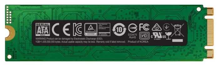 SSD M.2 2280 (SATA) 1Tb Samsung 860 EVO (R550/W520MB/s) (MZ-N6E1T0BW) 1year