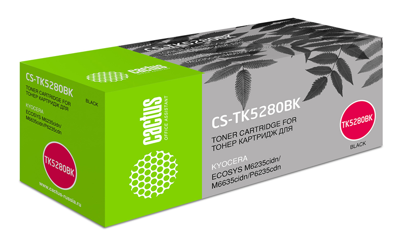 Cactus CS-TK5280BK TK-5280BK черный (13000стр.) для Kyocera Ecosys P6235cdn/M6235cidn/M6635cidn
