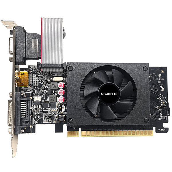GIGABYTE GT710 2GB LP//GT710, HDMI, DVI, VGA, 2G,D5