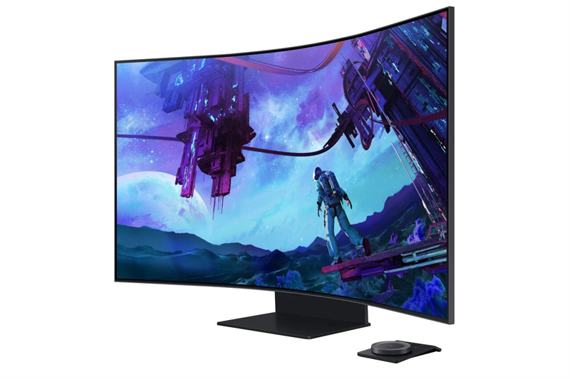Samsung 55" Odyssey Ark S55CG97WNI VA curved 3840x2160 1ms 600cd MegaDCR 178/178 HDMI*3 DP USB-hub FreeSync 165Hz MM Dolby Atmos HDR10+ SmartTV Tizen WiFi5 LAN AMD FreeSync HAS Pivot Swivel VESA Black