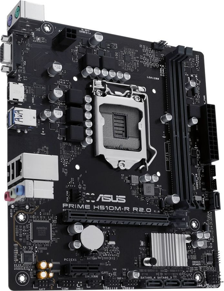 ASUS PRIME H510M-R R2.0-SI, LGA1200, H470, 2*DDR4, 4*SATA, 2*USB 3.2, 2*USB 2.0, 1*PCIx16, 1*PCIx1, HDMI+VGA, mATX; 90MB1EX0-M0ECY0
