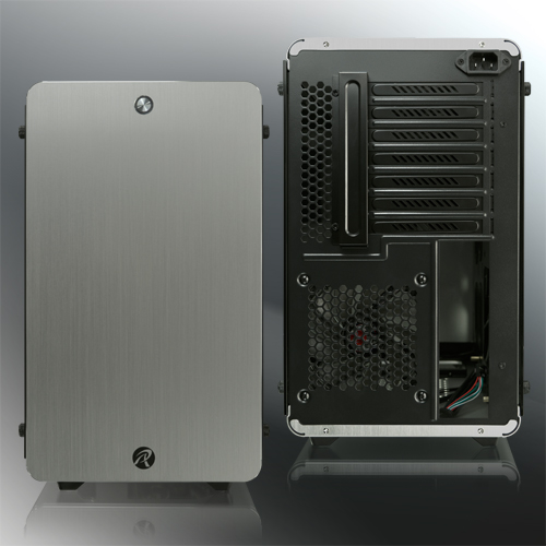 Raijintek THETIS SILVER WINDOW (Aluminum, ATX; 3.0mm Tempered glass side panel; 120x120x25 O-type LED fan pre-installed at rear; 2*USB3.0; Supports 3.5 HDD *2 + 2.5 SSD *2 ; 7 PCI slots; Rubber feet d