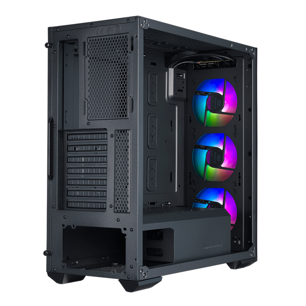 Cooler Master MasterBox TD500 MESH, USB3.0x2, 3x120 ARGB Fan, Black, ATX, w/o PSU