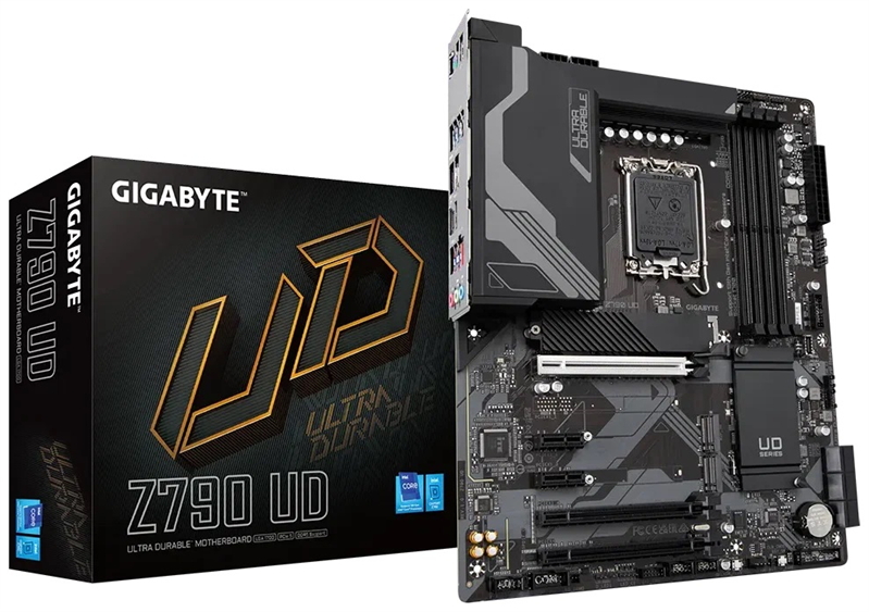 GIGABYTE Z790 UD, LGA1700, Z790, 4*DDR5, 6*SATA, 3*M.2, 5*USB 3.2, 4*USB 2.0, Type-C, 3*PCIx16, 2*PCIx1, HDMI+DP, ATX