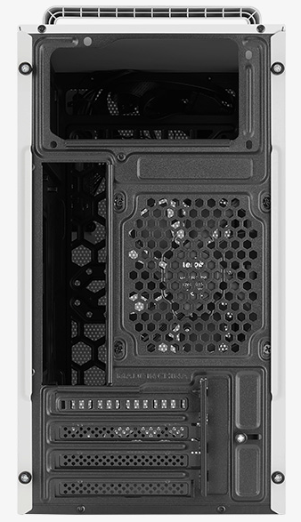 Aerocool CS-109-S-WT-v1 (mATX, белый, без БП, USB3.0 x1, USB2.0 x2, 12cm black fan x 1)