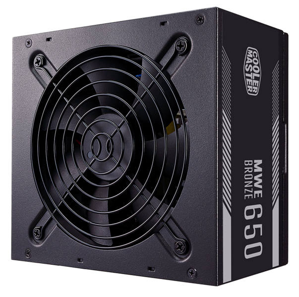 Cooler Master MWE Bronze, 650W, ATX, 120mm, 8xSATA, 4xPCI-E(6+2), APFC, 80+ Bronze