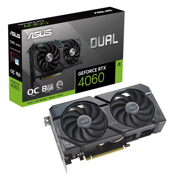 ASUS DUAL-RTX4060-O8G///RTX4060,HDMI,DP*3,8G,D6
