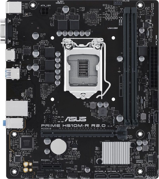 ASUS PRIME H510M-R R2.0-SI, LGA1200, H470, 2*DDR4, 4*SATA, 2*USB 3.2, 2*USB 2.0, 1*PCIx16, 1*PCIx1, HDMI+VGA, mATX; 90MB1EX0-M0ECY0