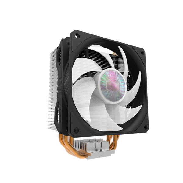 Cooler Master Hyper 212 Spectrum V2 (150W, 4-pin, 157mm, tower, Al/Cu, RGB, fans: 1x120mm/62CFM/27dBA/1800rpm, 1200/115x/AM4)