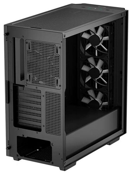 Deepcool CG540 без БП, боковое окно (закаленное стекло), 3xARGB LED 120мм вентилятора спереди и 1x140мм вентилятор сзади, черный, ATX