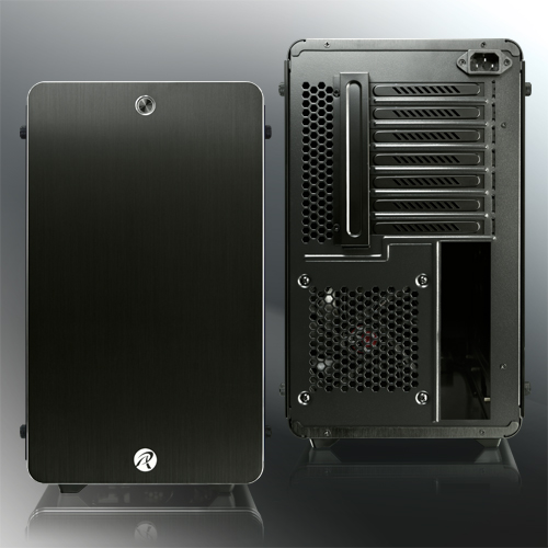 Raijintek THETIS BLACK WINDOW (Aluminum, ATX; 3.0mm Tempered glass side panel; 120x120x25 O-type LED fan pre-installed at rear; 2*USB3.0; Supports 3.5 HDD *2 + 2.5 SSD *2 ; 7 PCI slots; Rubber feet de