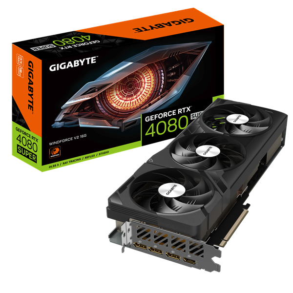 GIGABYTE RTX4080 Super WINDFORCE OC 16GB//RTX4080 Super, HDMI, DP*3, 16G,D6X