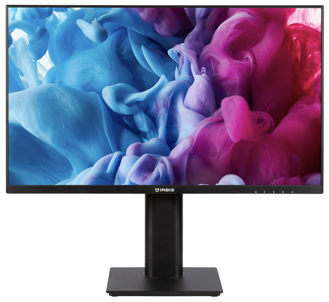 IRBIS MIR View 24 23.8'' LED Monitor 1920x1080, 16:9, IPS, 250 cd/m2, 1000:1, 5ms, 178°/178°, VGA, HDMI, DP, Audio output, 75Hz, speak,наклон, внутр. бп. Black МИНПРОМТОРГ (МПТ) 3г