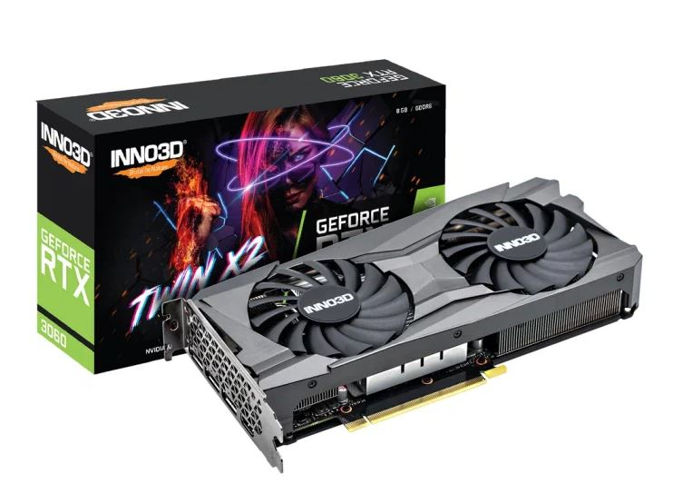 INNO3D RTX 3060 Twin X2//RTX3060, HDMI, DP*3, 8G,D6