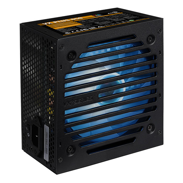 Aerocool VX Plus 650 RGB 650W, ATX v2.3, RGB Fan 12cm, 500mm cable, Retail