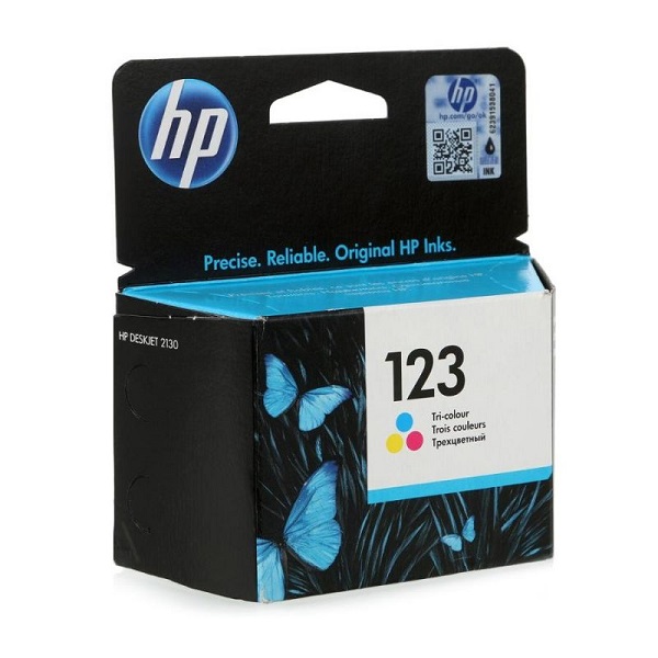 Cartridge HP 123 для Deskjet 1110/2130A/2130/2132/2134/2620/2630/3630/3639/3830/3832/3833/3834, трехцветный (165 стр.)