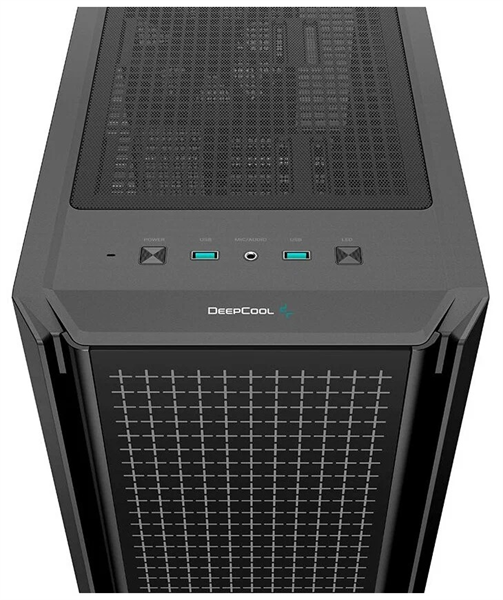 Deepcool CG540 без БП, боковое окно (закаленное стекло), 3xARGB LED 120мм вентилятора спереди и 1x140мм вентилятор сзади, черный, ATX