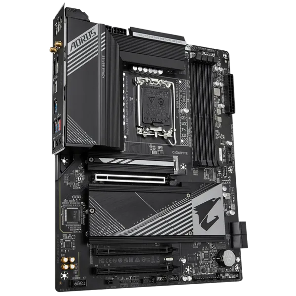 GIGABYTE B760 AORUS ELITE AX, LGA1700, B760, 4*DDR5, 4*SATA, 3*M.2, 5*USB 3.2, 4*USB 2.0, Type-C, 3*PCIx16, HDMI+DP, ATX