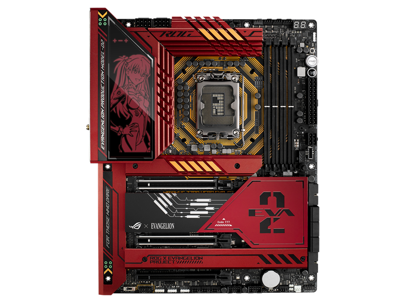 ASUS ROG MAXIMUS Z790 HERO EVA-02, LGA1700, 4*DDR5, 6*SATA, 5*M.2, 9*USB 3.2, 2*USB4, Type-C, 3*PCIx16, HDMI, ATX