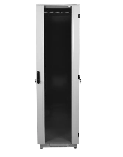ЦМО Шкаф телекоммуникационный напольный 33U (600x1000) дверь стекло, цвет чёрный