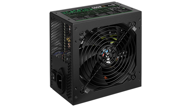Aerocool ATX 600W KCAS PLUS 600 80+ bronze 24pin APFC 120mm fan 7xSATA RTL