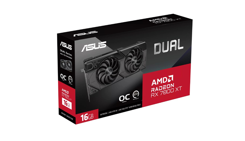 ASUS DUAL-RX7800XT-O16G//RX7800XT HDMI*1 DP*3 16G D6; 90YV0JJ1-M0NA00