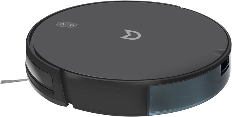 Robot vacuum IRBIS Bean 0321, 2600 mAh, 28W, black. Incl.: charging stat, power adapter, remote, AAA batt. 2, nozzle & cloth for wet, water tank, dust collector, brushes 2, filter 4, cleaning brush