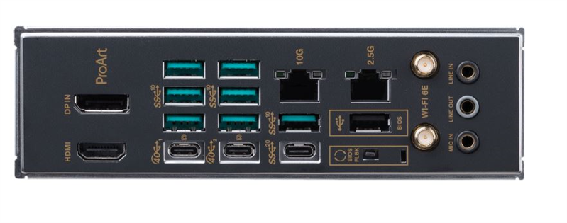 ASUS PROART X670E-CREATOR WIFI, AM5, X670, 4*DDR5, 4*SATA, 4*M.2, 7*USB 3.2, 1*USB 2.0, 2*USB4, Type-C, 3*PCIx16, DP+HDMI, ATX; 90MB1B90-M0EAY0