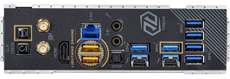 ASROCK X670E TAICHI, AM5, X670, 4*DDR5, 4*SATA, 4*M.2, 8*USB 3.2, 2*Type-C, 2*PCIx16, 1*M.2 (Key E), HDMI, ATX