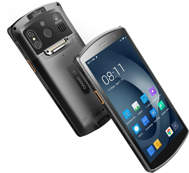 Urovo DT50 / AND 11 / 2.0 GHz / 8xCore / Qualcomm SD 662 / 4+64 GB / Honeywell HS7 / 2D / 5.7" / 720 x 1440 / 4G (LTE) / BT / GPS / Wi-Fi / 4300 mAh / NFC / IP 67 / 250 g / 6 key