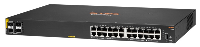 Aruba 6100 24G Class4 PoE 4SFP+ 370W Switch (repl. for JL356A#ABB)