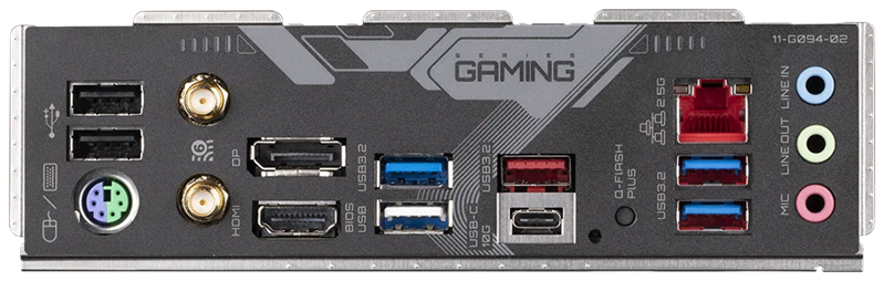 GIGABYTE B650 GAMING X AX, AM5, B650, 4*DDR5, 4*SATA, 3*M.2, 4*USB 3.2, 3*USB 2.0, Type-C, 3*PCIx16, HDMI+DP, ATX