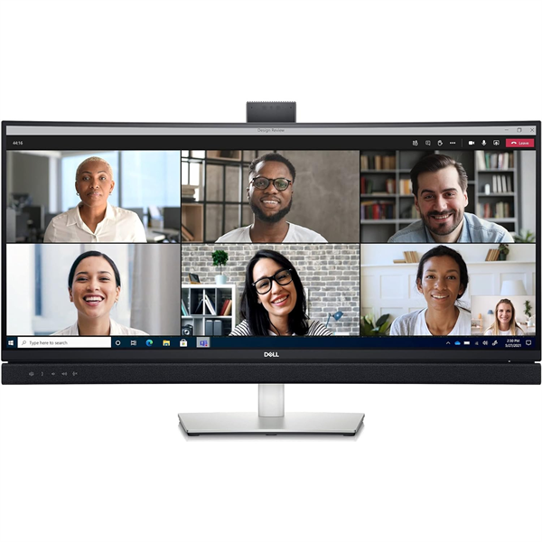 Dell 34" C3422WE Curved S/BK (IPS;21:9;300cd/m2;1000:1;3440x1440;5ms;178/178;1.07 bill;DP;DP out;HDMI2.0,2xUSB-C;4xUSB;RJ45;WebCam;Mcr; Spk 2x5W;HAS;Tilt;Swiv;VESA)