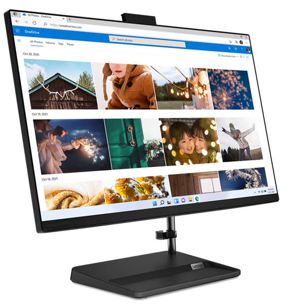 Lenovo IdeaCentre AIO 3 27IAP7 27" FHD (1920x1080) IPS 250N, i5-12450H, 2x8GB DDR4-3200, 512GB SSD M.2, Intel UHD, WiFi6, BT, 5.0MP Cam, Wireless KB&Mouse, NoOS, Black, 1Y