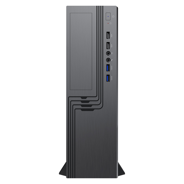 Slim Case Powerman EL555 Black PM-450TFX,80+Bronze U3.0*2+U2*2+2*combo Audio: fan 9cm; intrusion switch mATX, Mini-ITX