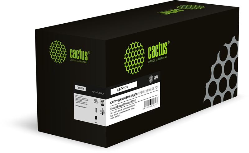 Cactus CS-TK1178 TK1178 ASIA CN черный (7200стр.) для Kyocera Ecosys M2040DN/M2540DN/M2640IDW