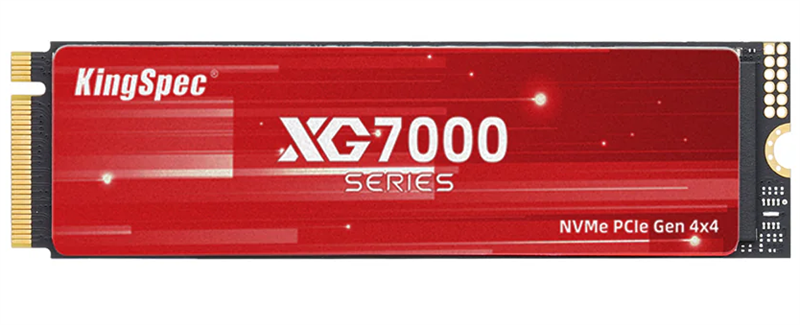 KingSpec SSD 1TB M.2 2280 PCIe 4.0 x4 NVMe R7400/W4400MB/s 3D TLC MTBF 1M 600TBW