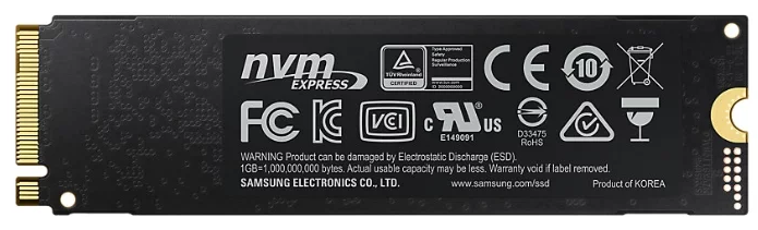 SSD M.2 (PCI-E NVMe) 1Tb (1024GB) Samsung 970 PRO (R3500/W2700MB/s) (MZ-V7P1T0BW) 1year