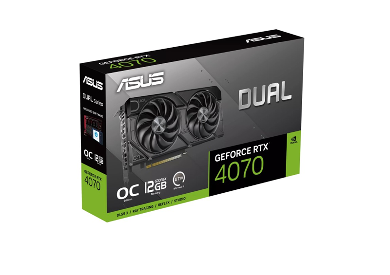 ASUS DUAL-RTX4070-O12G-EVO//RTX4070 HDMI DP*3 12G D6X; 90YV0J15-M0NA00